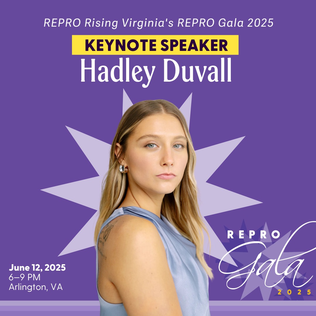 REPRO Rising Virginia&#039;s REPRO Gala 2025 Keynote Speaker Hadley Duvall. June 12, 2025, Arlington VA