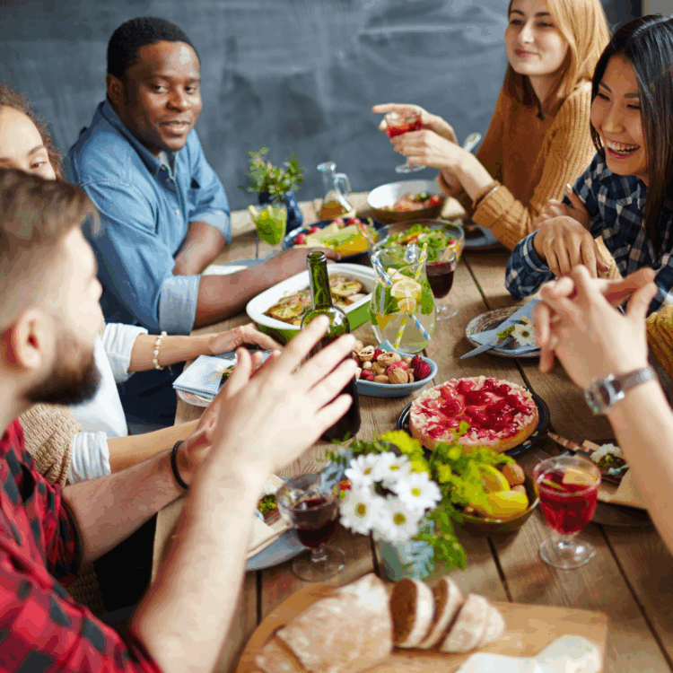 Talking politics at the dinner table